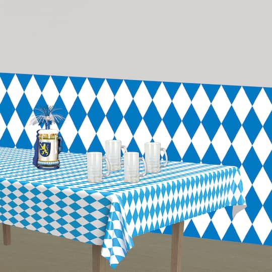 Beistle 30ft. Blue and White Oktoberfest Backdrop